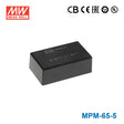 Mean Well MPM-65-5 Power Supply 65W 5V 10A - MPM-65-5 - powersupplymall.com