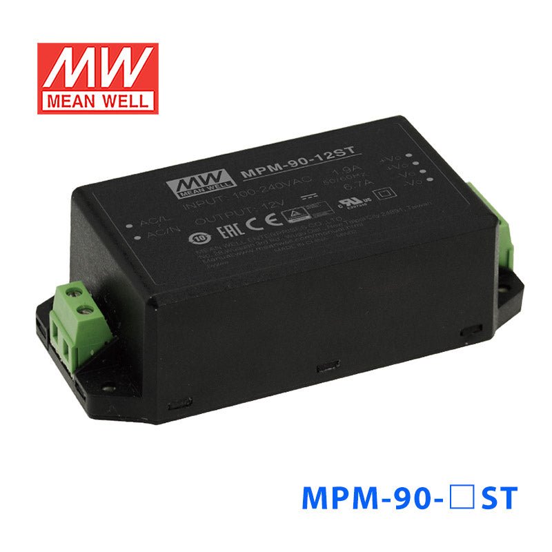 Mean Well MPM - 90 - 24ST Power Supply 90W 24V - MPM - 90 - 24ST - powersupplymall.com