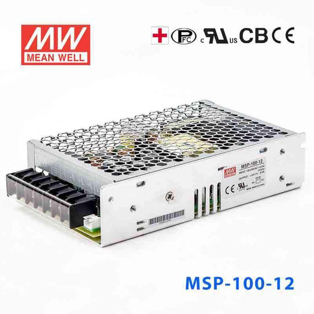 Mean Well MSP - 100 - 12 Power Supply 102W 12V - MSP - 100 - 12 - powersupplymall.com