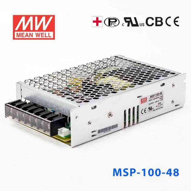 Mean Well MSP - 100 - 48 Power Supply 105.6W 48V - MSP - 100 - 48 - powersupplymall.com