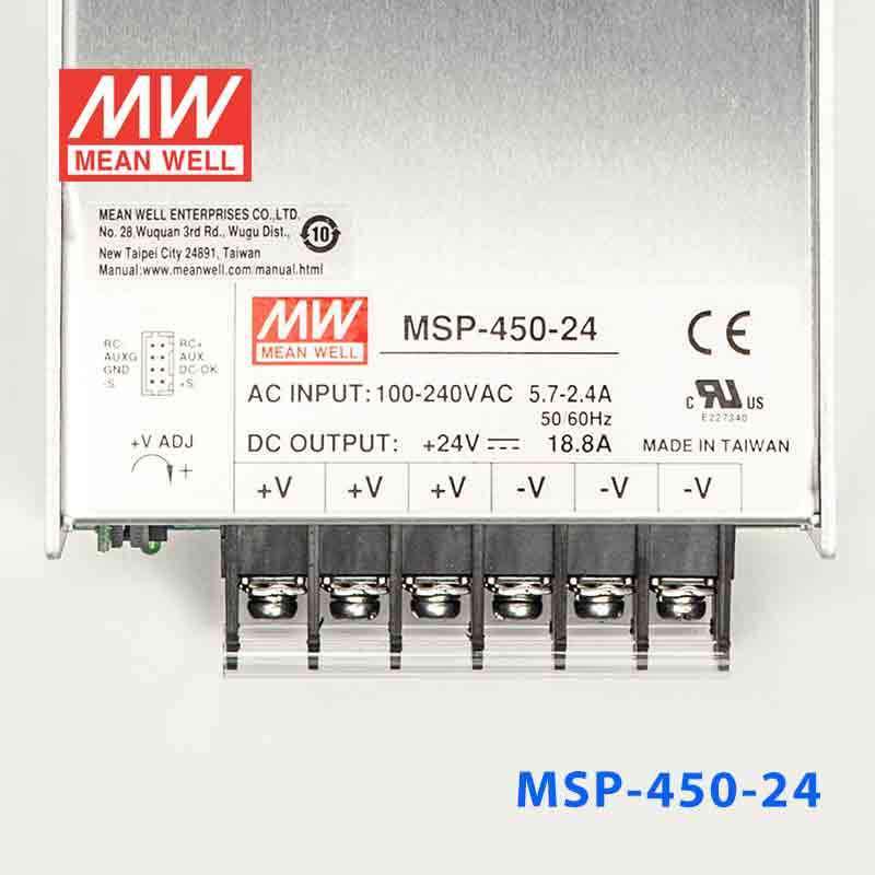 Mean Well MSP - 450 - 24 Power Supply 451.2W 24V - MSP - 450 - 24 - powersupplymall.com