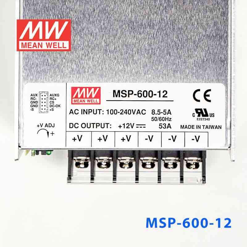 Mean Well MSP - 600 - 12 Power Supply 636W 12V - MSP - 600 - 12 - powersupplymall.com