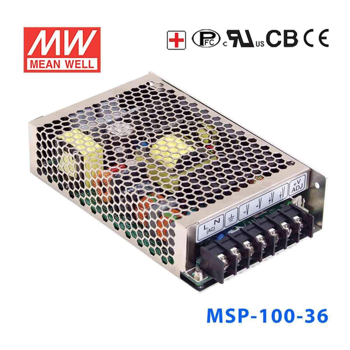 Mean Well MSP Series Power Supply 36V(100~600W) -  - powersupplymall.com
