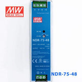 Mean Well NDR - 75 - 48 Single Output Industrial Power Supply 75W 48V - DIN Rail - NDR - 75 - 48 - powersupplymall.com