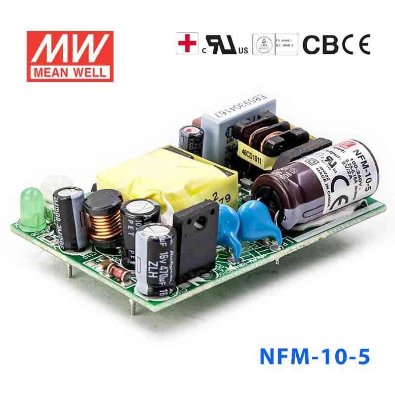 Mean Well NFM - 10 - 5 Power Supply 10W 5V - NFM - 10 - 5 - powersupplymall.com