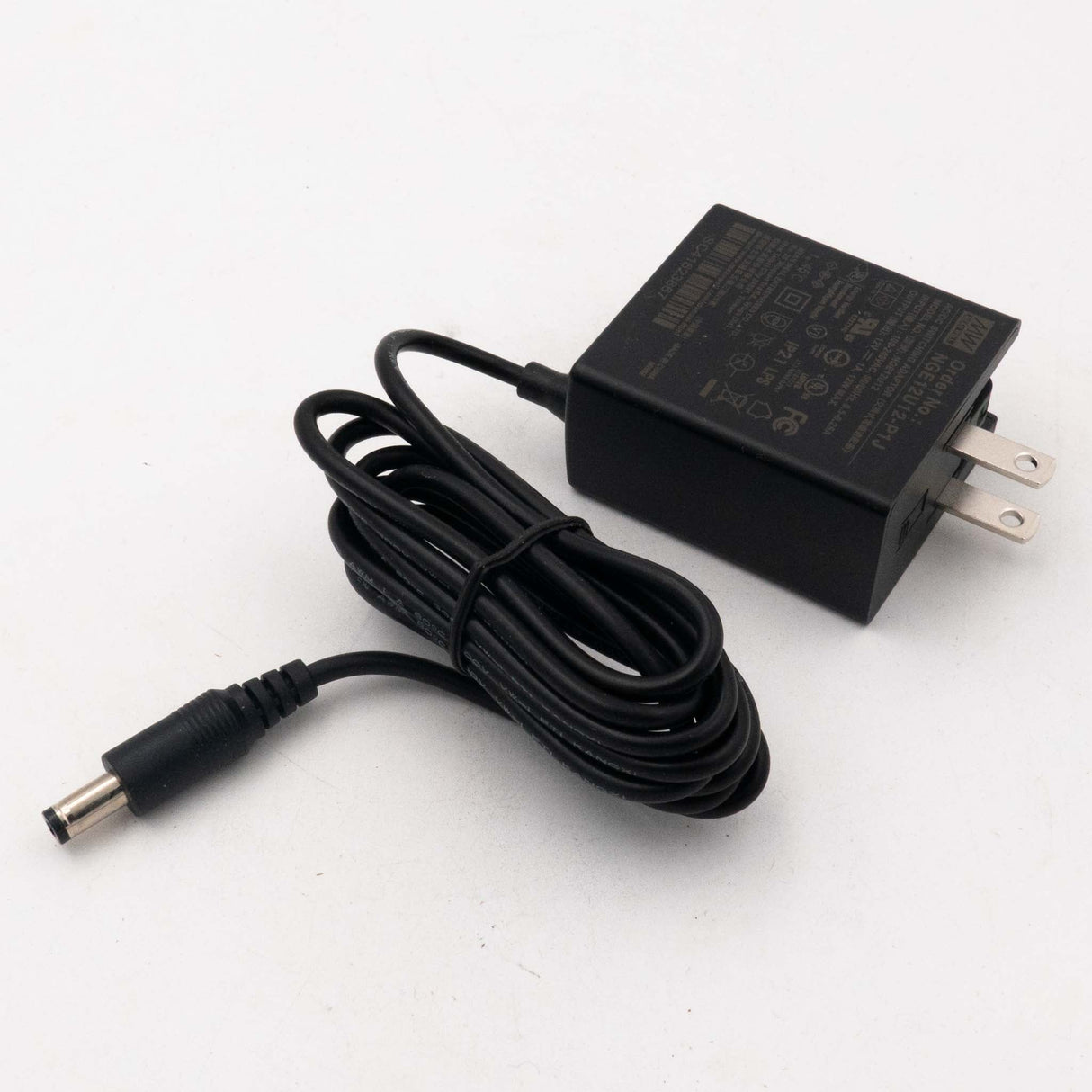 Mean Well NGE12U12-P1J AC-DC Wall-mounted Green Adaptor - US Plug - 12W 12V 1A - NGE12U12-P1J - powersupplymall.com