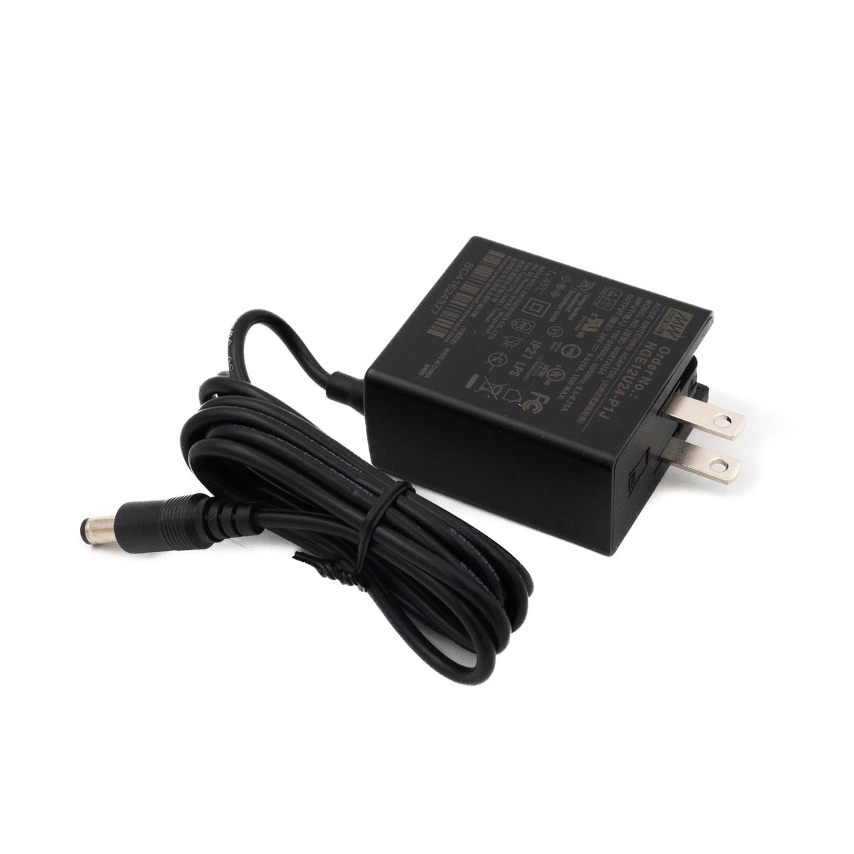 Mean Well NGE12U24-P1J AC-DC Wall-mounted Green Adaptor - US Plug - 12W 24V 0.625A - NGE12U24-P1J - powersupplymall.com