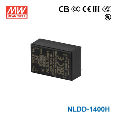 Mean Well NLDD-1400H DC/DC LED Driver CC 1400mA - Step-down