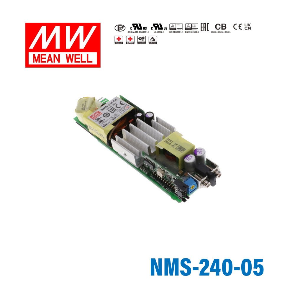 Mean Well NMS-240-05 Modular Power Supply, 180W, 5V, Configuration Code C - NMS-240-05 - powersupplymall.com
