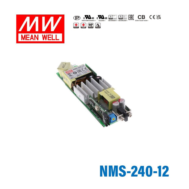 Mean Well NMS-240-12 Modular Power Supply, 240W, 12V, Configuration Code E - NMS-240-12 - powersupplymall.com