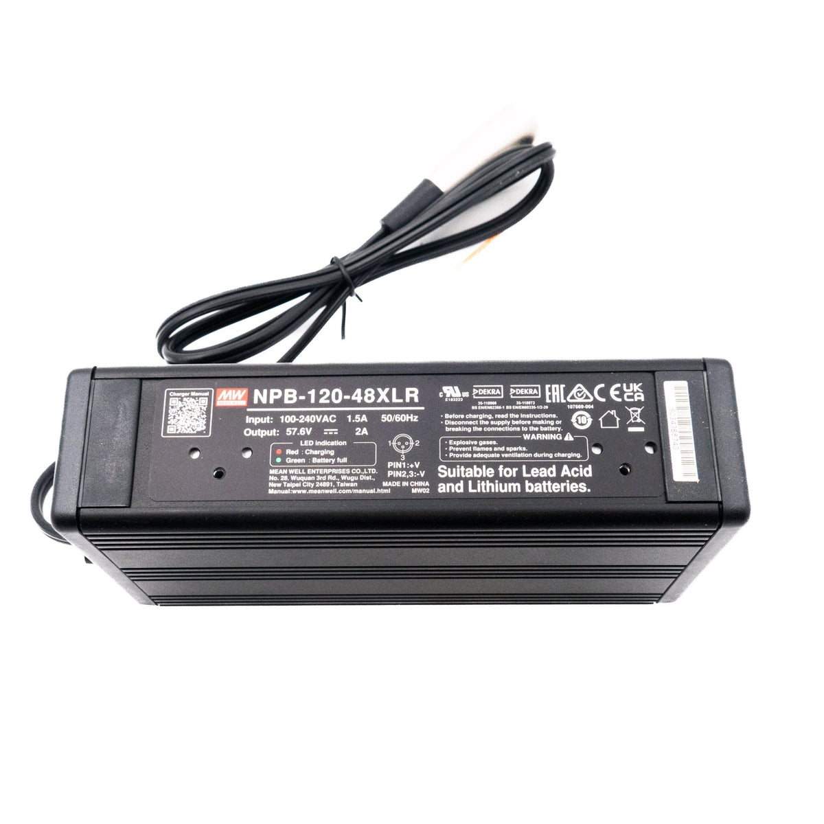 Mean Well NPB-360-48XLR Battery Charger 360W 48V 3 Pin Power Pin 6A - NPB-360-48XLR - powersupplymall.com