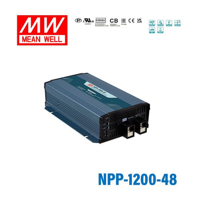 Mean Well NPP-1200-48 1209.6W 48V Battery Charge& Power Supply 2-in-1, Selectable via Jumper 18A