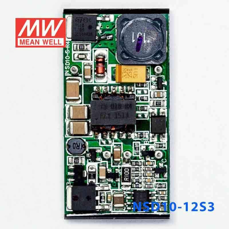 Mean Well NSD10-12S3 DC-DC Converter - 8.25W - 9.8~36V in 3.3V out 2.5A - NSD10-12S3 - powersupplymall.com