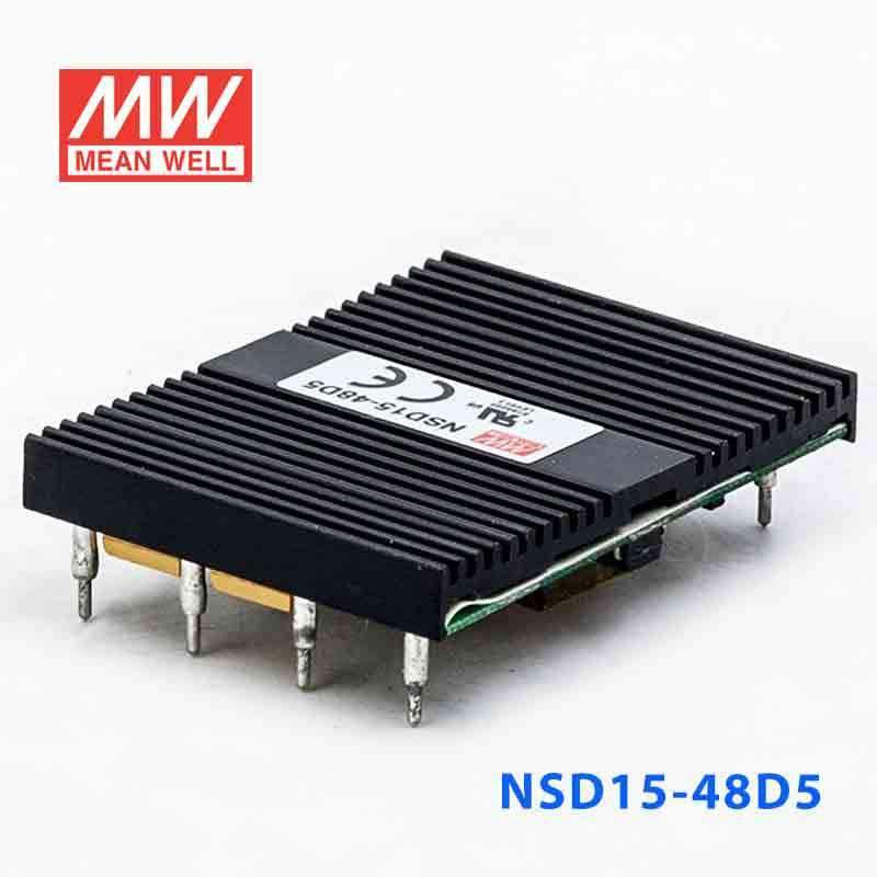Mean Well NSD15-48D5 DC-DC Converter - 15W - 18~72V in ±5V out 1.5A - NSD15-48D5 - powersupplymall.com