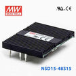 Mean Well NSD15-48S15 DC-DC Converter - 15W - 18~72V in 15V out 1A - NSD15-48S15 - powersupplymall.com