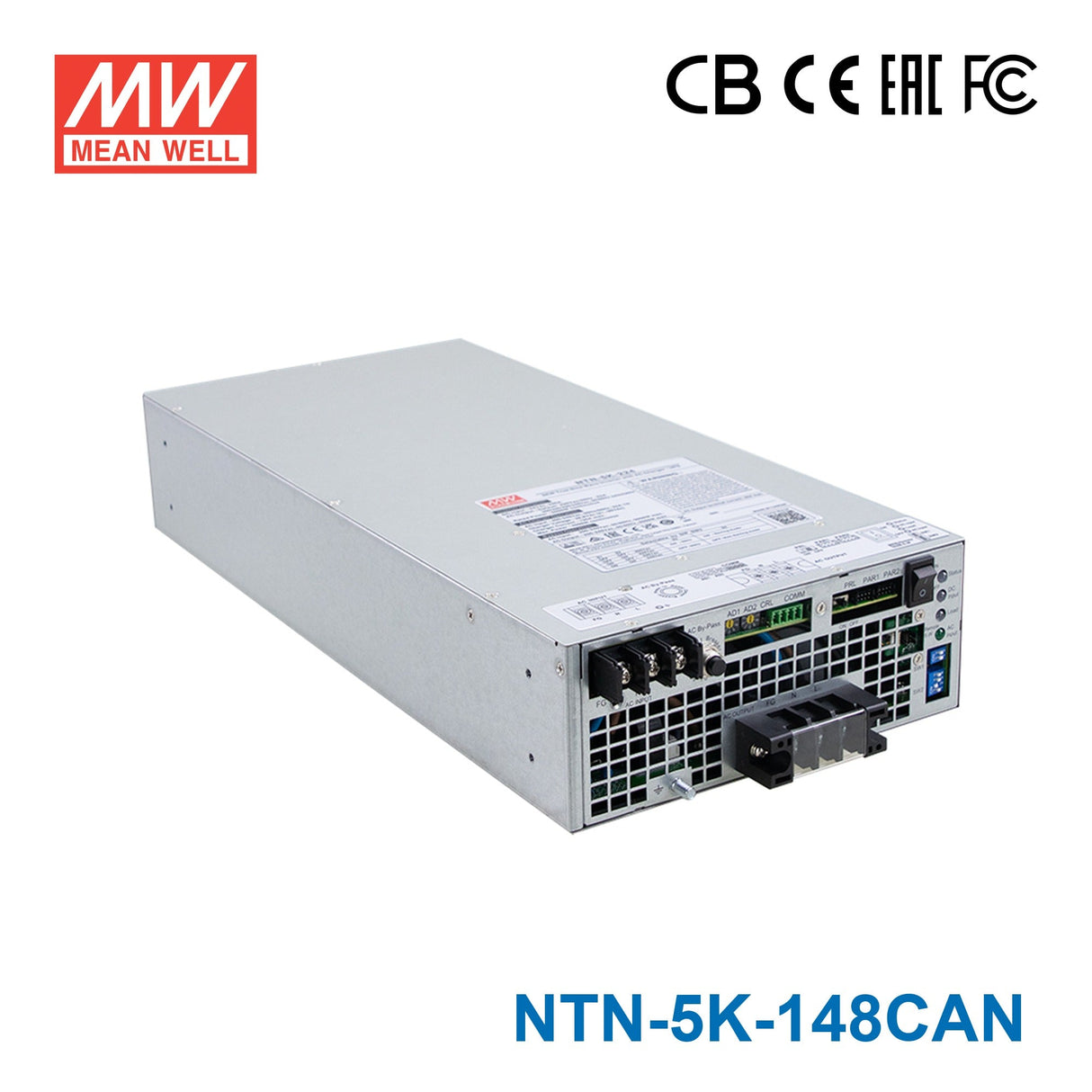 Mean Well NTN - 5K - 148CAN 5KW True Sine Wave Inverter with AC Charger/UPS, 48V In 110V Out - NTN-5K-148CAN - powersupplymall.com