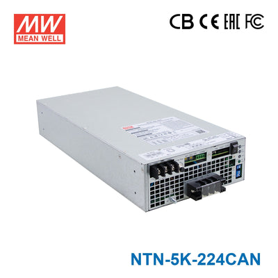 Mean Well NTN-5K-224CAN 5KW True Sine Wave Inverter with AC Charger/UPS, 24V In 230V Out