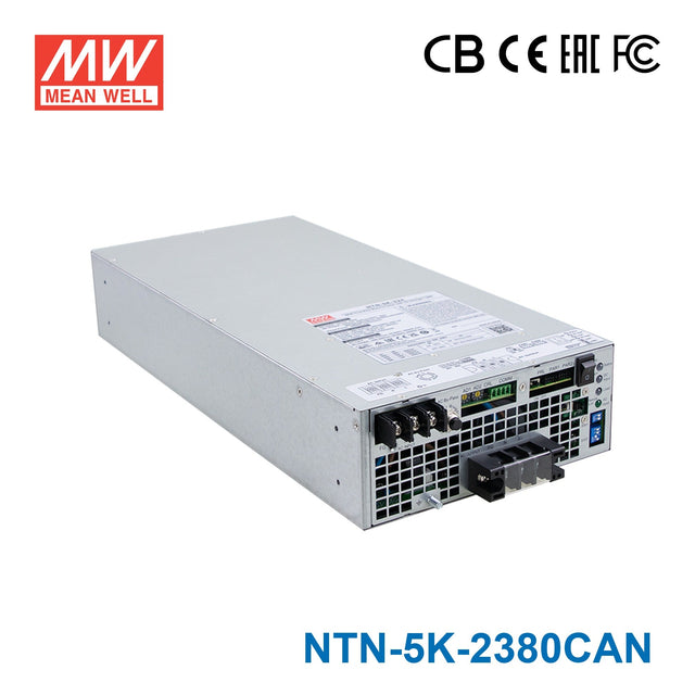 Mean Well NTN - 5K - 2380CAN 5KW True Sine Wave Inverter with AC Charger/UPS, 380V DC In 230V Out - NTN-5K-2380CAN - powersupplymall.com
