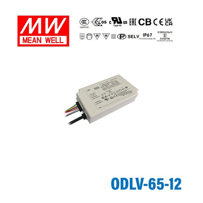 Mean Well ODLV-65-12 Power Supply 65W 12V, Dimmable 4.2A
