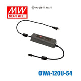 Mean Well OWA-120U-54 Power Supply Moistureproof 124.2W 54V 2.3A - OWA-120U-54 - powersupplymall.com