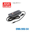 Mean Well OWA-90U-54 Power Supply Moistureproof 90.18W 54V 1.67A - OWA-90U-54 - powersupplymall.com