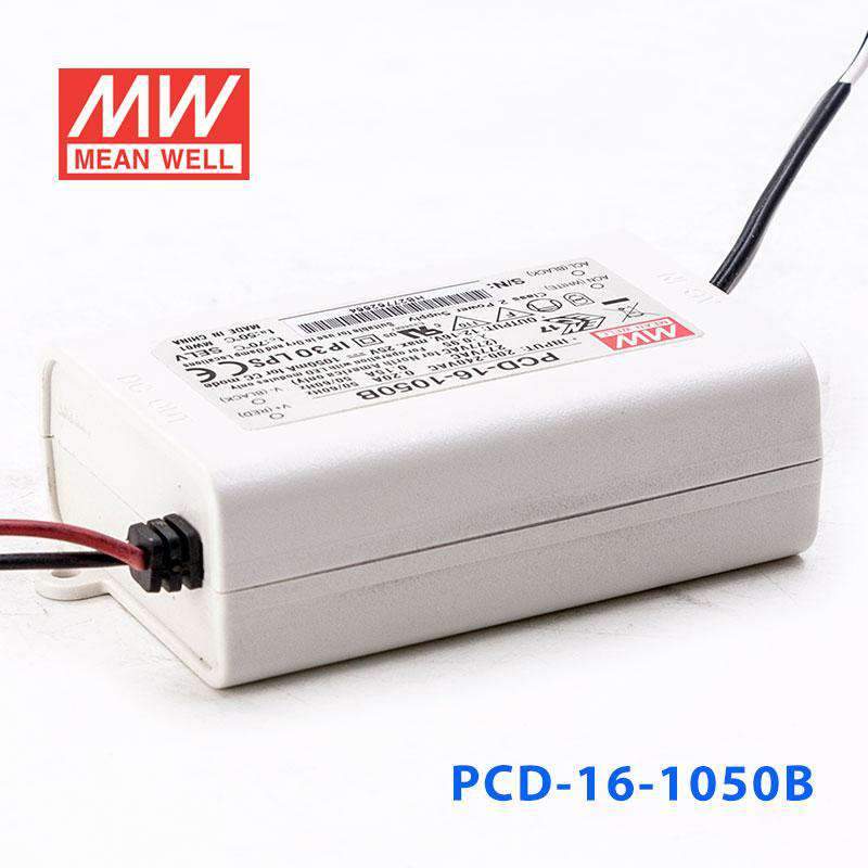 Mean Well PCD - 16 - 1050B Power Supply 16W 1050mA - PCD-16-1050B - powersupplymall.com