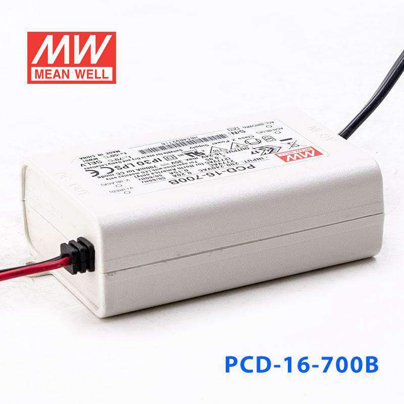 Mean Well PCD-16-700B Power Supply 16W 700mA - PCD-16-700B - powersupplymall.com