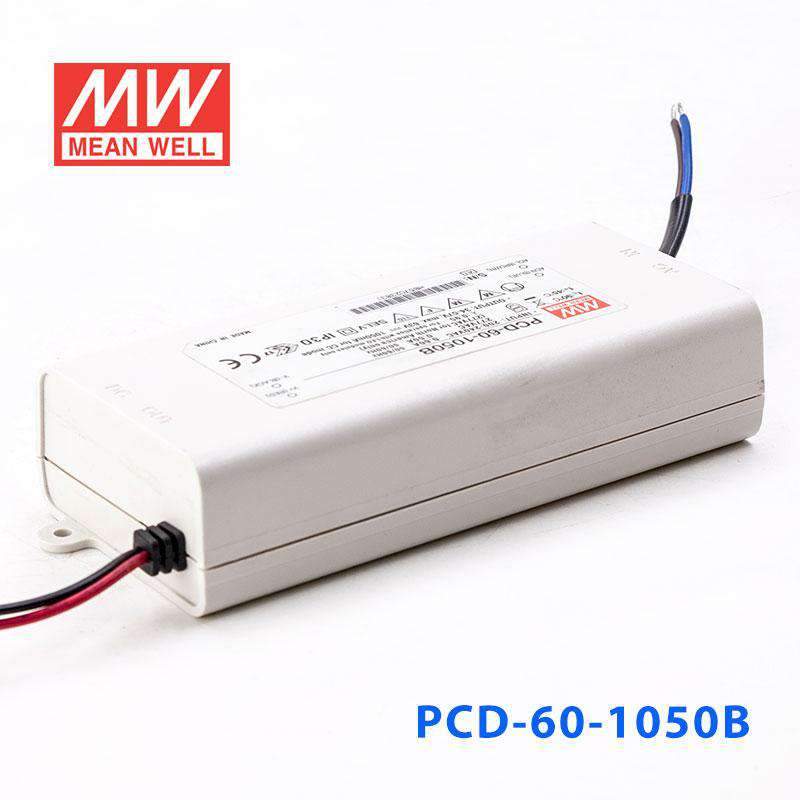 Mean Well PCD-60-1050B Power Supply 60W 1050mA - PCD-60-1050B - powersupplymall.com