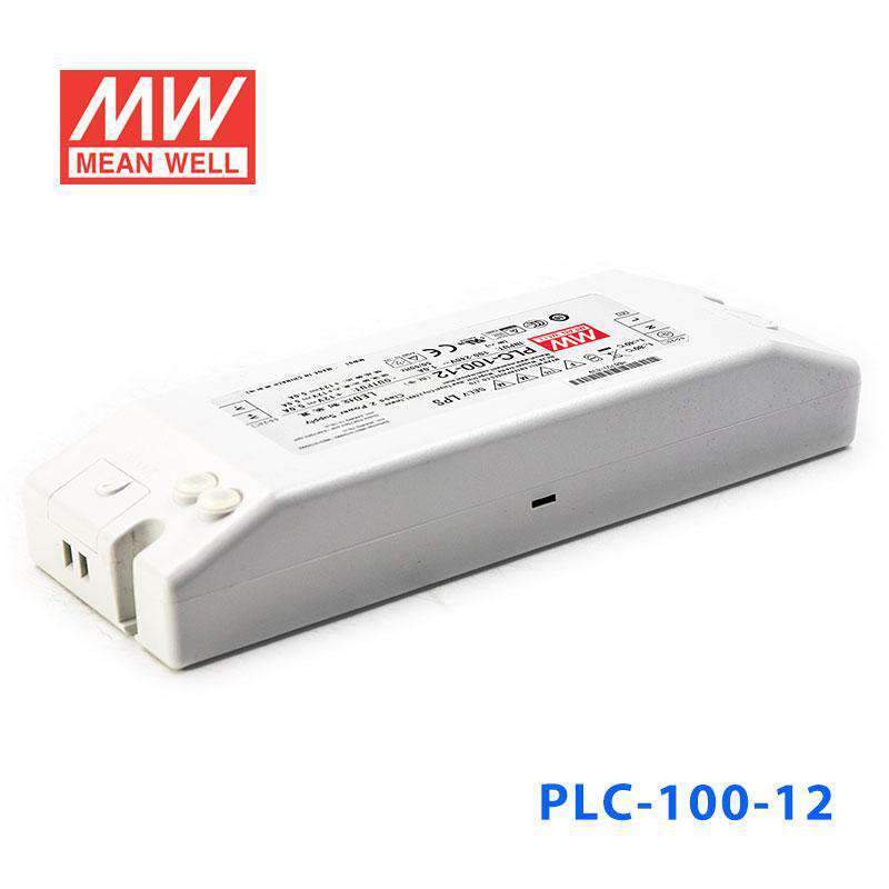 Mean Well PLC-100-12 Power Supply 100W 12V - PFC 5A - PLC-100-12 - powersupplymall.com