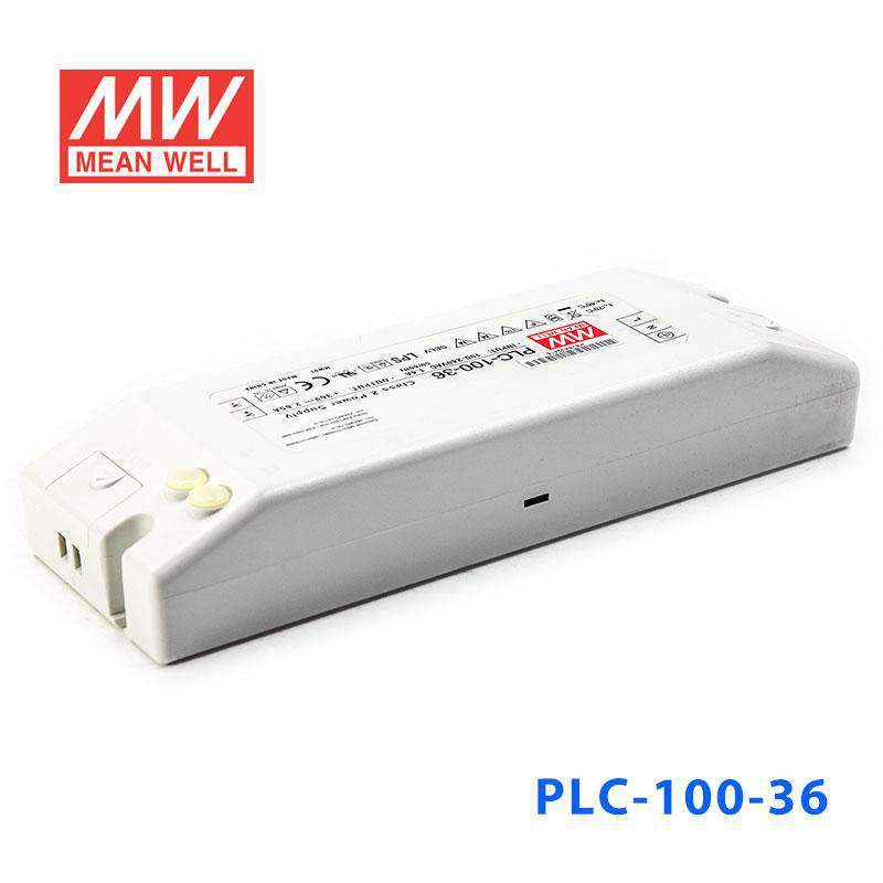 Mean Well PLC-100-36 Power Supply 100W 36V - PFC 2.65A - PLC-100-36 - powersupplymall.com