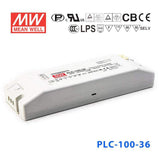 Mean Well PLC-100-36 Power Supply 100W 36V - PFC 2.65A - PLC-100-36 - powersupplymall.com