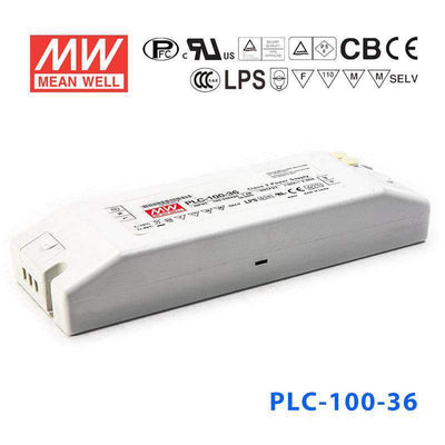 Mean Well PLC-100-36 Power Supply 100W 36V - PFC 2.65A