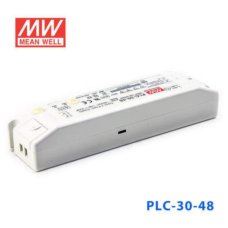 Mean Well PLC-30-48 Power Supply 30W 48V - PFC 630mA - PLC-30-48 - powersupplymall.com