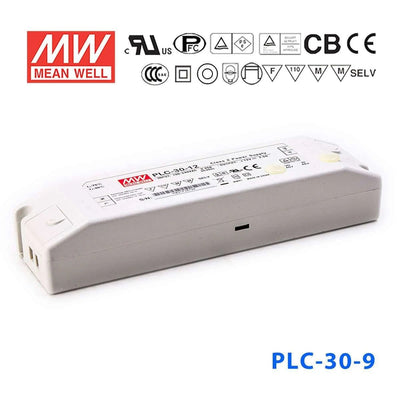 Mean Well PLC-30-9 Power Supply 30W 9V - PFC 3.3A