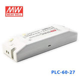 Mean Well PLC-60-27 Power Supply 60W 27V - PFC 2.3A - PLC-60-27 - powersupplymall.com