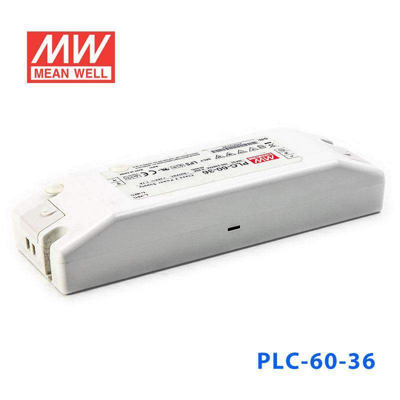 Mean Well PLC-60-36 Power Supply 60W 36V - PFC 1.7A - PLC-60-36 - powersupplymall.com
