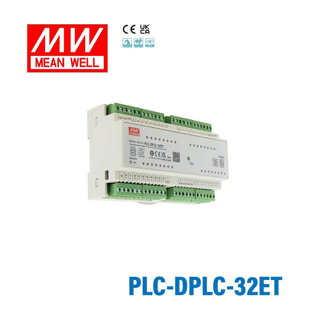 Mean Well PLC-DPLC-32ET Programmable Logic Controller with Open PLC Architecture - PLC-DPLC-32ET - powersupplymall.com