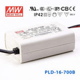 Mean Well PLD - 16 - 700B Power Supply 16W 700mA - PLD-16-700B - powersupplymall.com