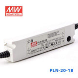 Mean Well PLN-20-18 Power Supply 20W 18V - IP64 1.1A - PLN-20-18 - powersupplymall.com