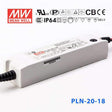 Mean Well PLN-20-18 Power Supply 20W 18V - IP64 1.1A - PLN-20-18 - powersupplymall.com