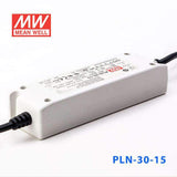 Mean Well PLN-30-15 Power Supply 30W 15V - IP64 2A - PLN-30-15 - powersupplymall.com