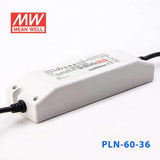 Mean Well PLN-60-36 Power Supply 60W 36V - IP64 1.7A - PLN-60-36 - powersupplymall.com
