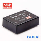 Mean Well PM - 15 - 12 Power Supply 15W 12V - PM - 15 - 12 - powersupplymall.com