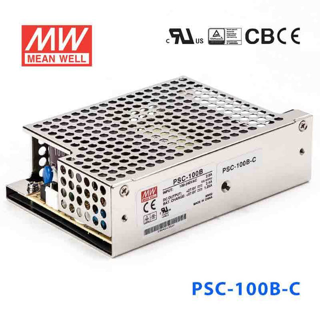 Mean Well PSC-100B-C Battery Chargers 100.74W 27.6V 2.4A - PFC - PSC-100B-C - powersupplymall.com