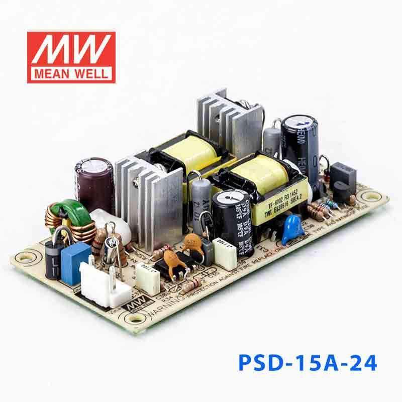 Mean Well PSD-15A-24 DC-DC Converter - 14.4W - 9.2~18V in 24V out 666mA - PSD-15A-24 - powersupplymall.com