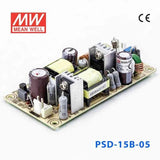 Mean Well PSD-15B-05 DC-DC Converter - 15W - 18~36V in 5V out 3A - PSD-15B-05 - powersupplymall.com