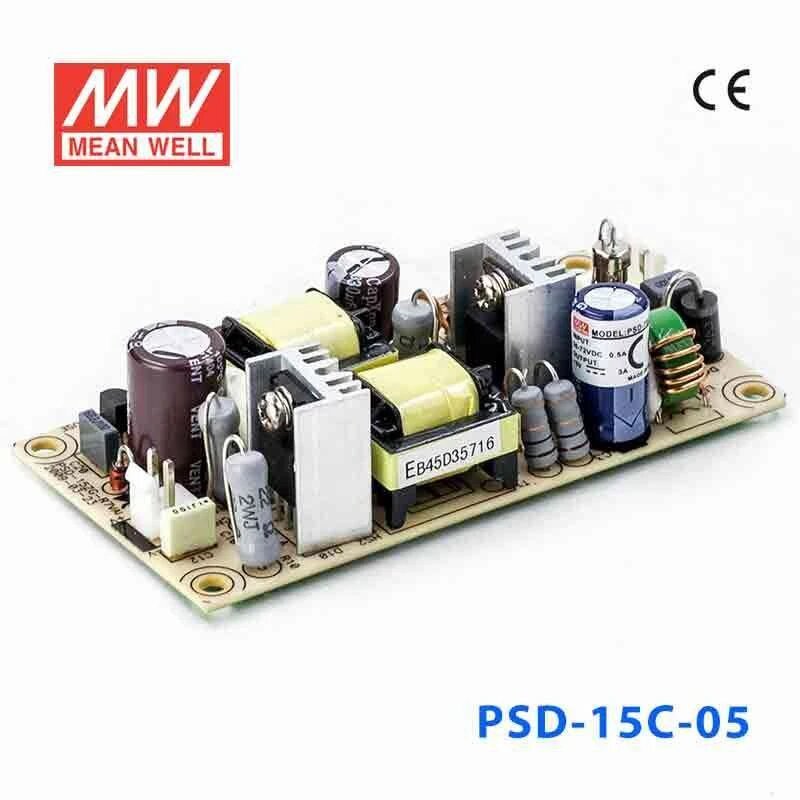Mean Well PSD-15C-05 DC-DC Converter - 15W - 36~72V in 5V out 3A - PSD-15C-05 - powersupplymall.com