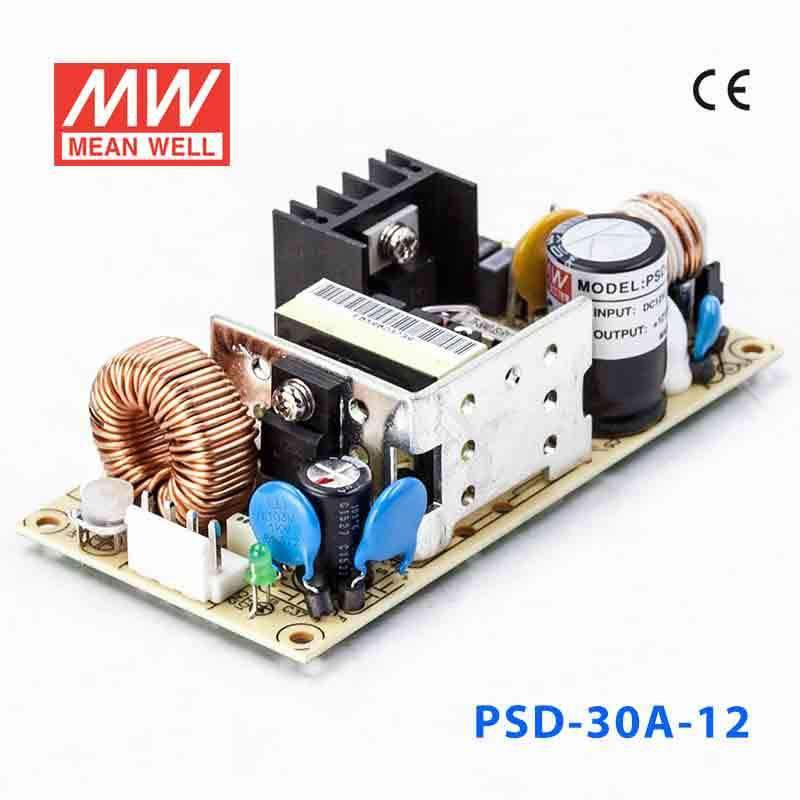 Mean Well PSD-30A-12 DC-DC Converter - 30W - 9~18V in 12V out 2.5A - PSD-30A-12 - powersupplymall.com