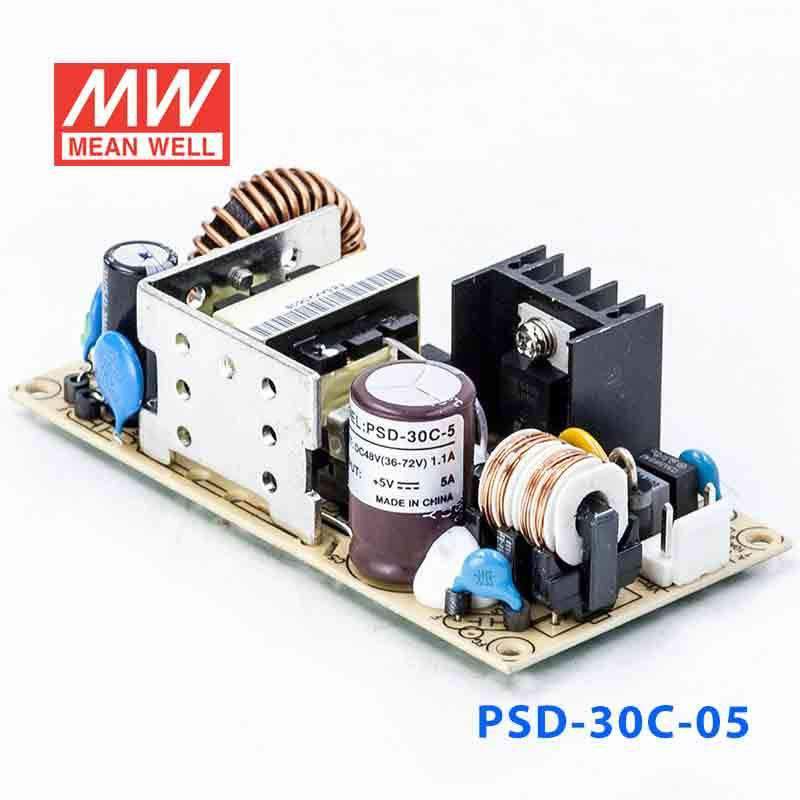 Mean Well PSD-30C-5 DC-DC Converter - 25W - 36~72V in 5V out 5A - PSD-30C-5 - powersupplymall.com