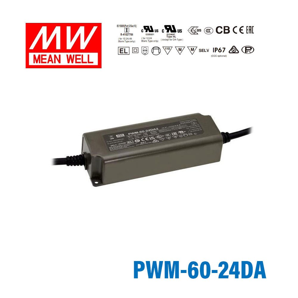 Mean Well PWM Series LED Power Supply 24V (40~90W) -  - powersupplymall.com